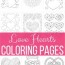 70 best heart coloring pages free