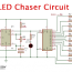 led chaser circuit using 555 cd4017