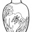 nice vase coloring page free