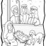baby jesus nativity coloring page
