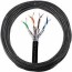 100m cat6a outdoor rated shielded cable