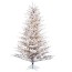 flocked stick white pine christmas tree