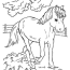 shetland pony coloring page clip art