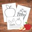 the best apple coloring pages for fall