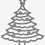 easy christmas tree coloring page