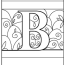 printable letter b coloring pages