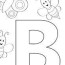 letter b coloring page free alphabet
