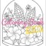 relaxing flowers coloring book for