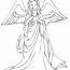 free christmas angels coloring page