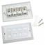 quad cat6 data wall outlet face plate