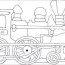 normal train coloring page free