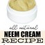homemade neem cream recipe for eczema