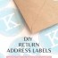 diy address labels with the silhouette