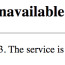 fix http error 503 service unavailable