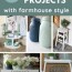 25 farmhouse style diy projects