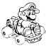 mario kart printable coloring pages