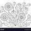 hand drawn flower patterns for coloring