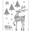 merry christmas card deer planerium