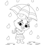 rain coloring pages for kids free