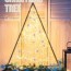 wooden triangle christmas tree