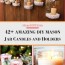 amazing diy mason jar candles and holders