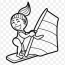 drawing windsurfing surfboard coloring