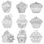 cupcakes and cakes coloring pages for