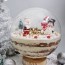 christmas party snow globe cake food