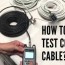 test coax cable check signal strength