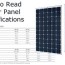 solar panel specifications