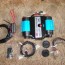 board twin piston air compressor kit