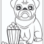 pug coloring pages updated 2022