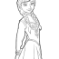 frozen anna 02 coloring page