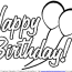 happy birthday coloring pages printable