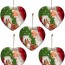 wooden heart christmas tree decorations