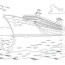 cruise ship coloring page to print free