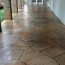 cleaning stained concrete floors with