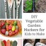 cute diy vegetable garden markers to make