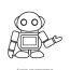 coloring pages of robots to print