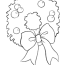 christmas wreath christmas coloring pages
