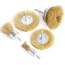 buy fppo brass wire wheel brush kit for