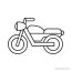 motorcycle line clip art free png image