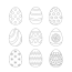 free easter coloring page vectors 900