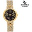 romex super studded gold analog watch