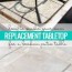 how to replace a patio table top with tile