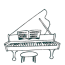 music grand piano coloring pages