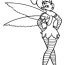 emo tinkerbell coloring page free