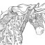 horse coloring pages for adults kids