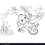 monkey cartoon coloring pages royalty