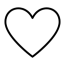 simple heart outline coloring page